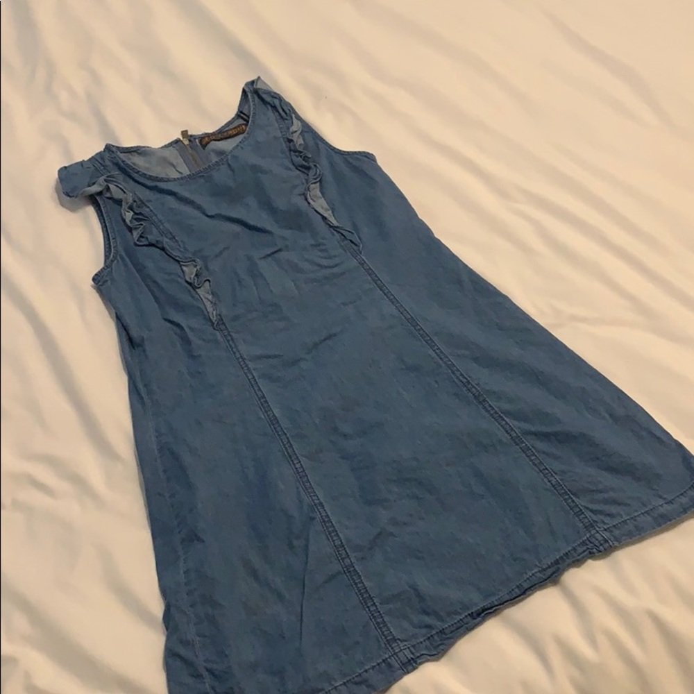 Mini denim dress